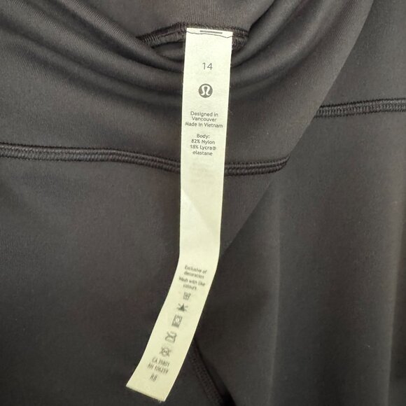 NWT Lululemon Wunder Under Luon High Rise Tights, 25'' Length, Black, Size 14 - Picture 7 of 16